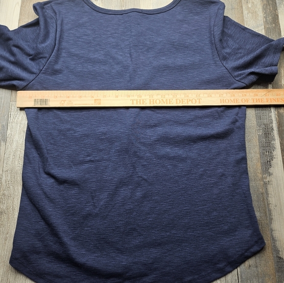 A Loves A NEW Navy Blue Tshirt Women's XL Cotton Blend - Picture 7 of 8